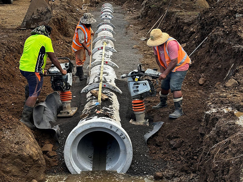 Construction of Drainage Systems